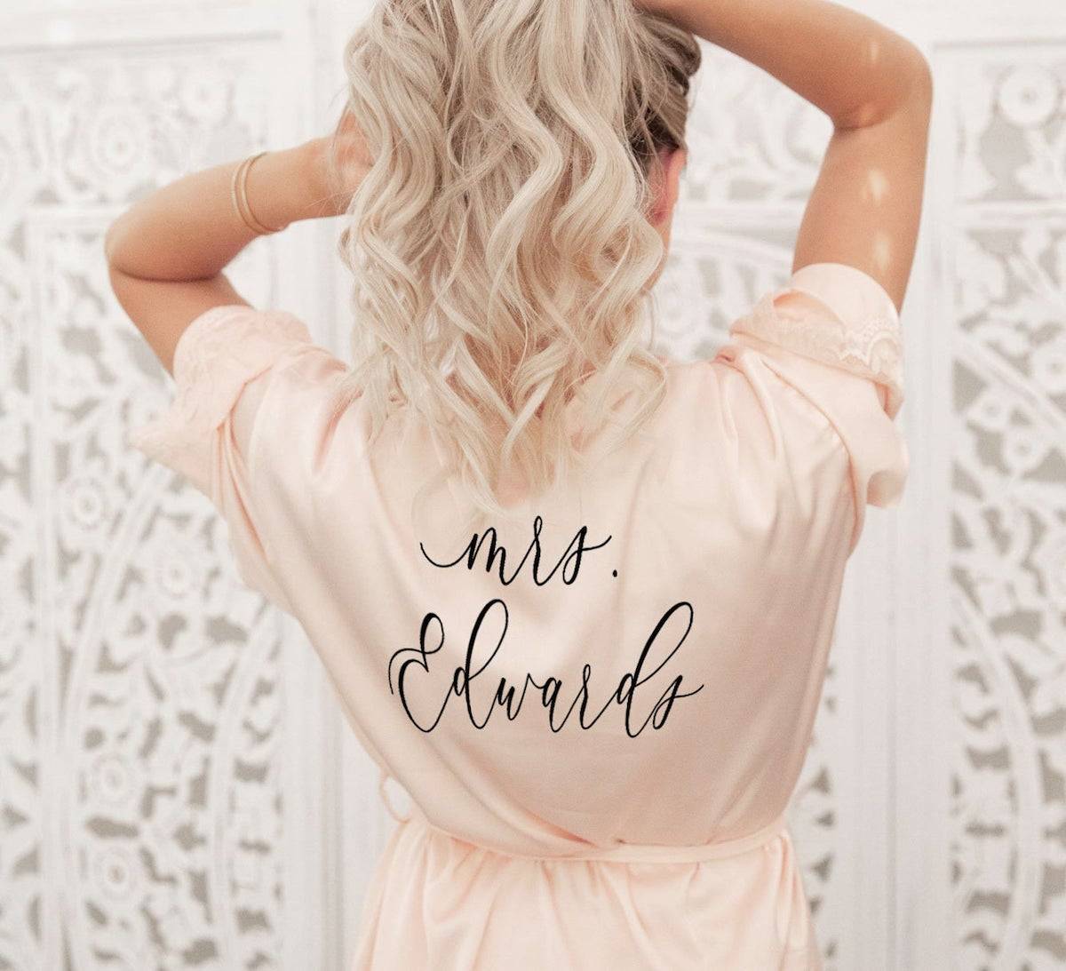 Personalized Mrs. Robe via Etsy