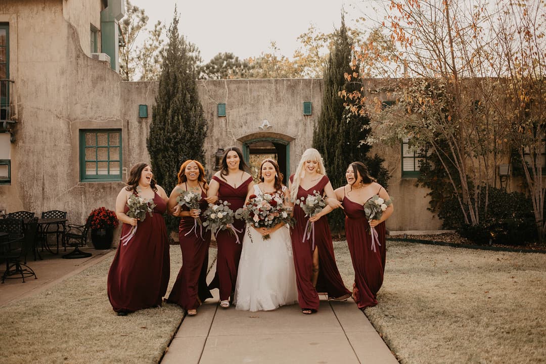Bride and Bridesmaids