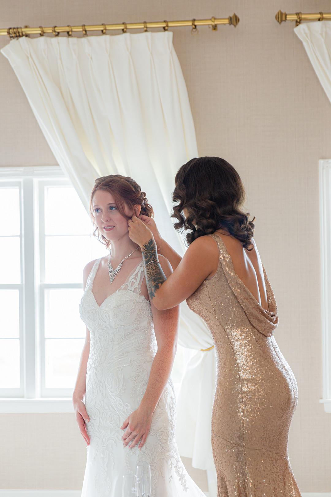 Bride and Bridesmaid