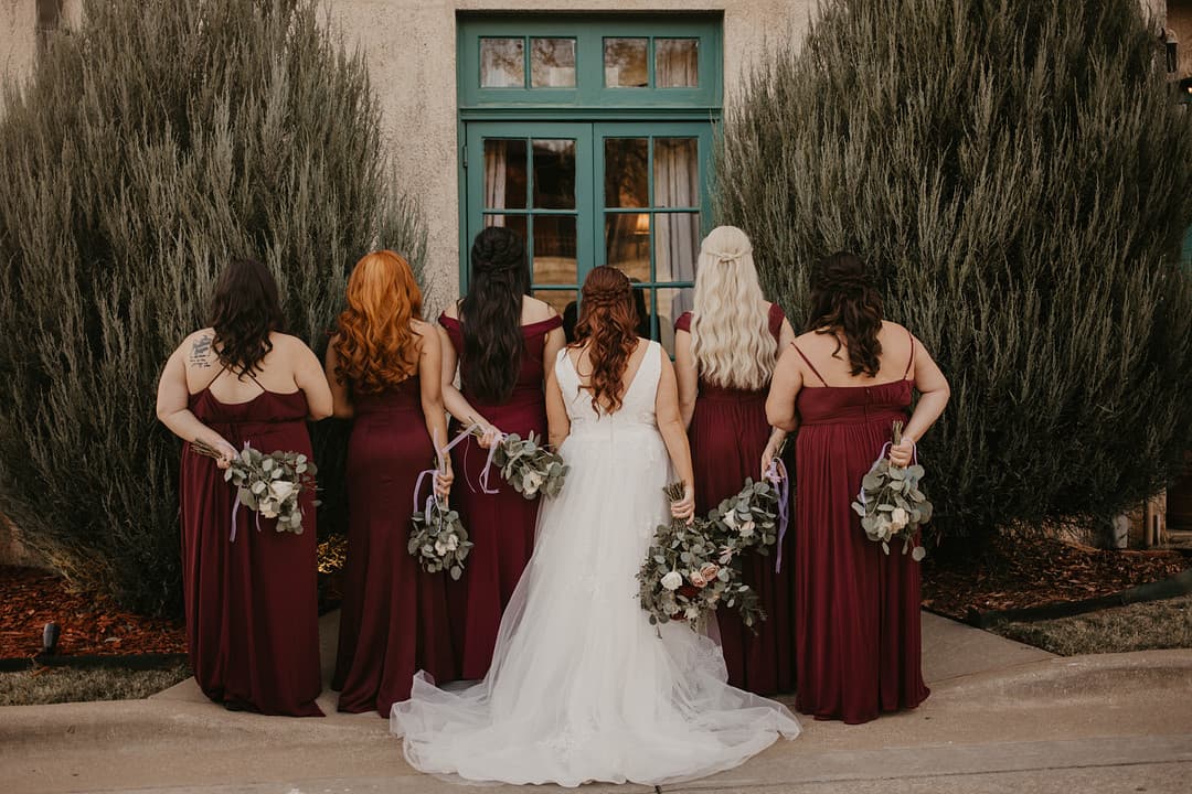 Bride and Bridesmaids