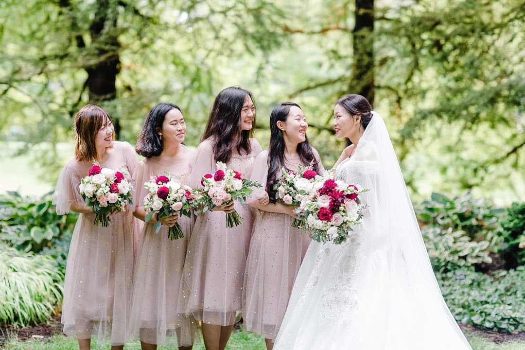 Bride and Bridesmaids
