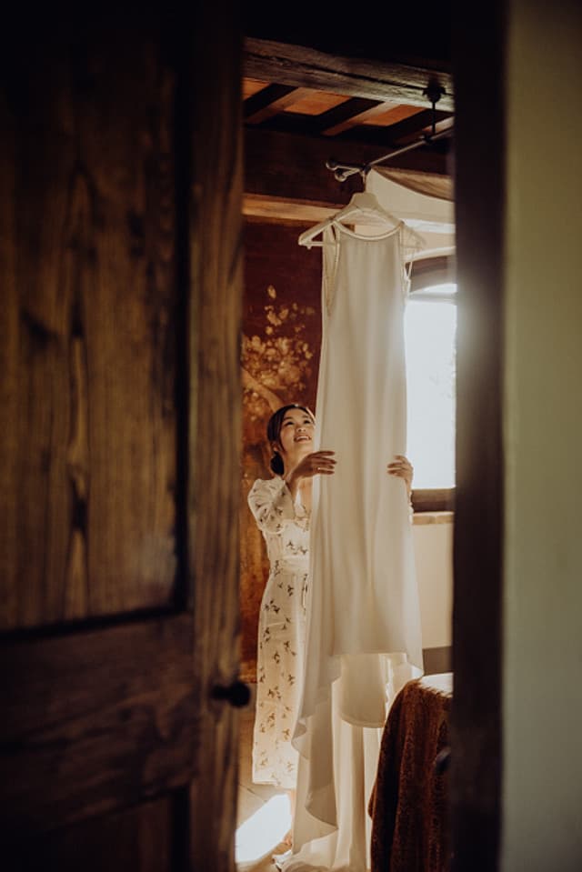 Bride and Wedding Dress