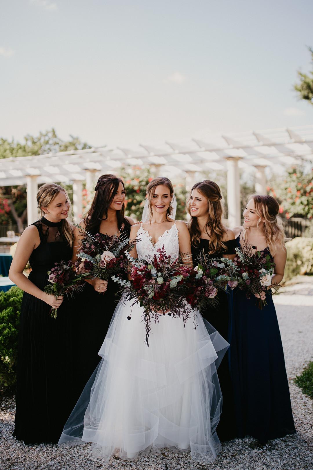 Bride and Bridesmaids
