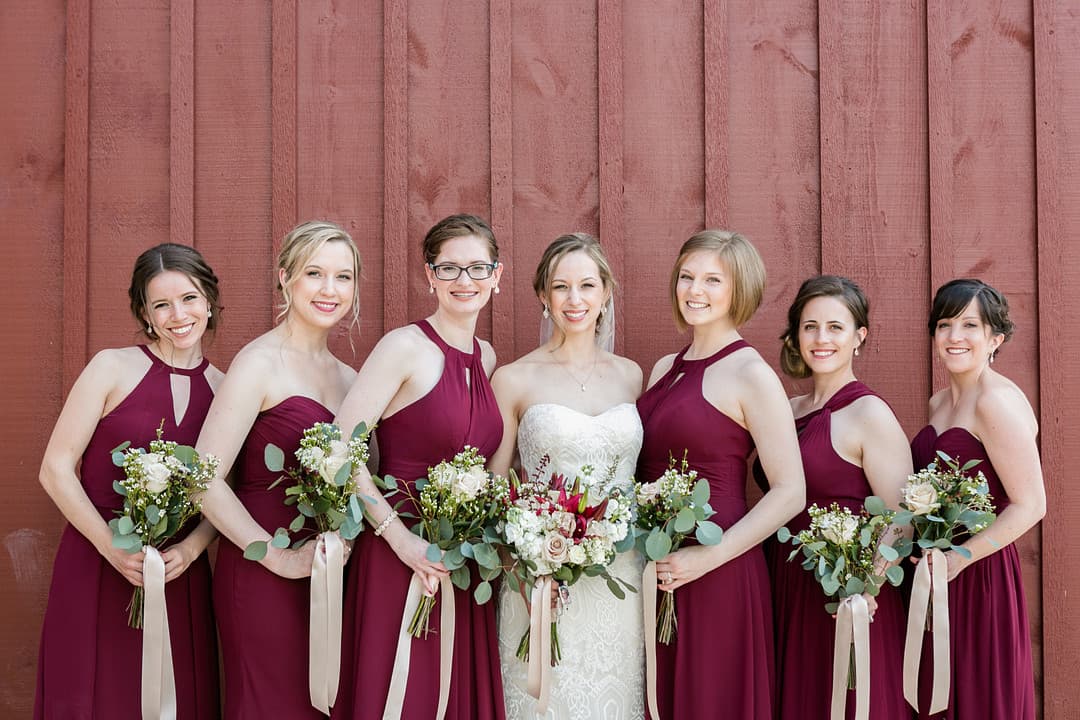 Bride and Bridesmaids
