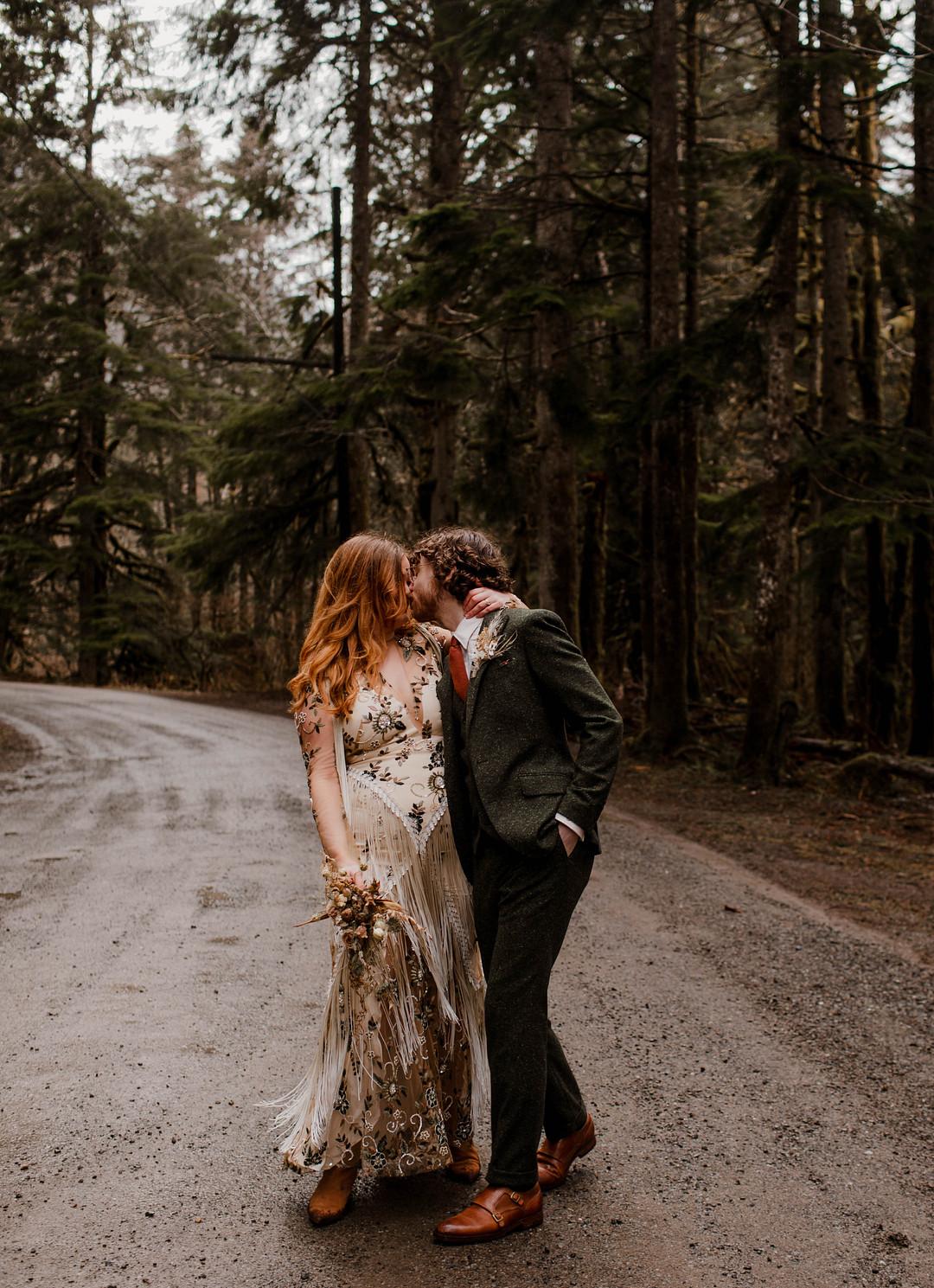 Forest Elopement in Skykomish by Tiffany Fringer photo 5