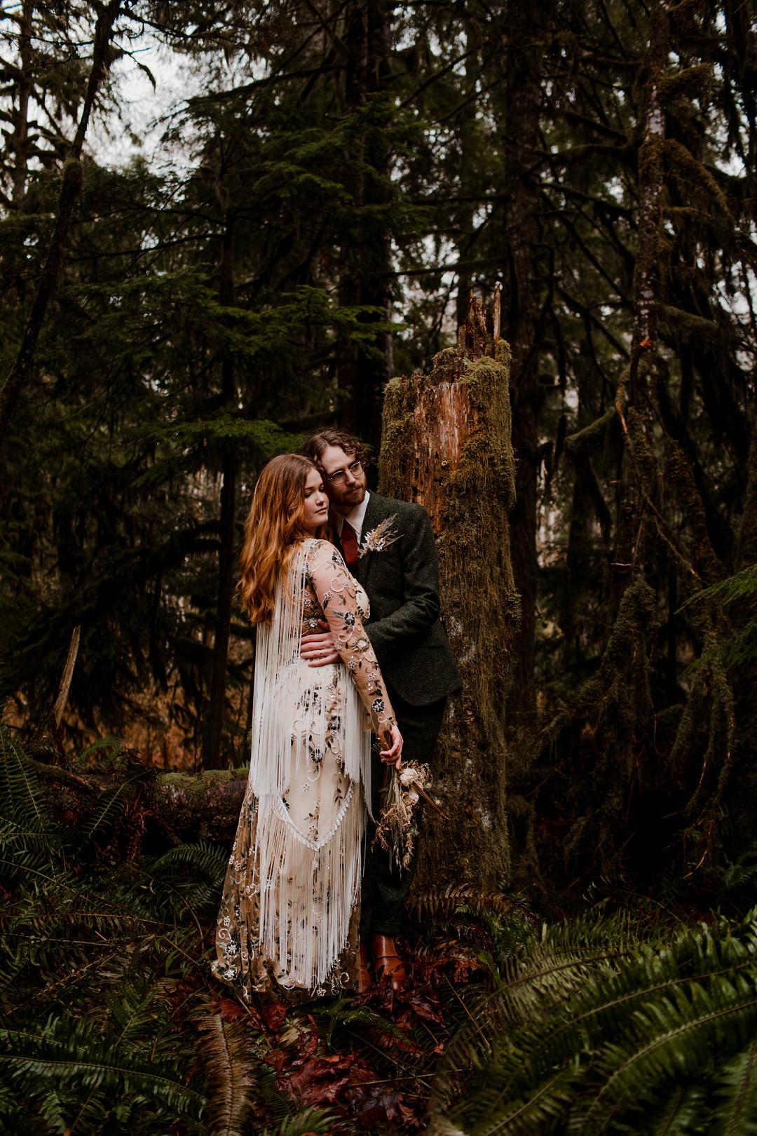 Forest Elopement in Skykomish by Tiffany Fringer