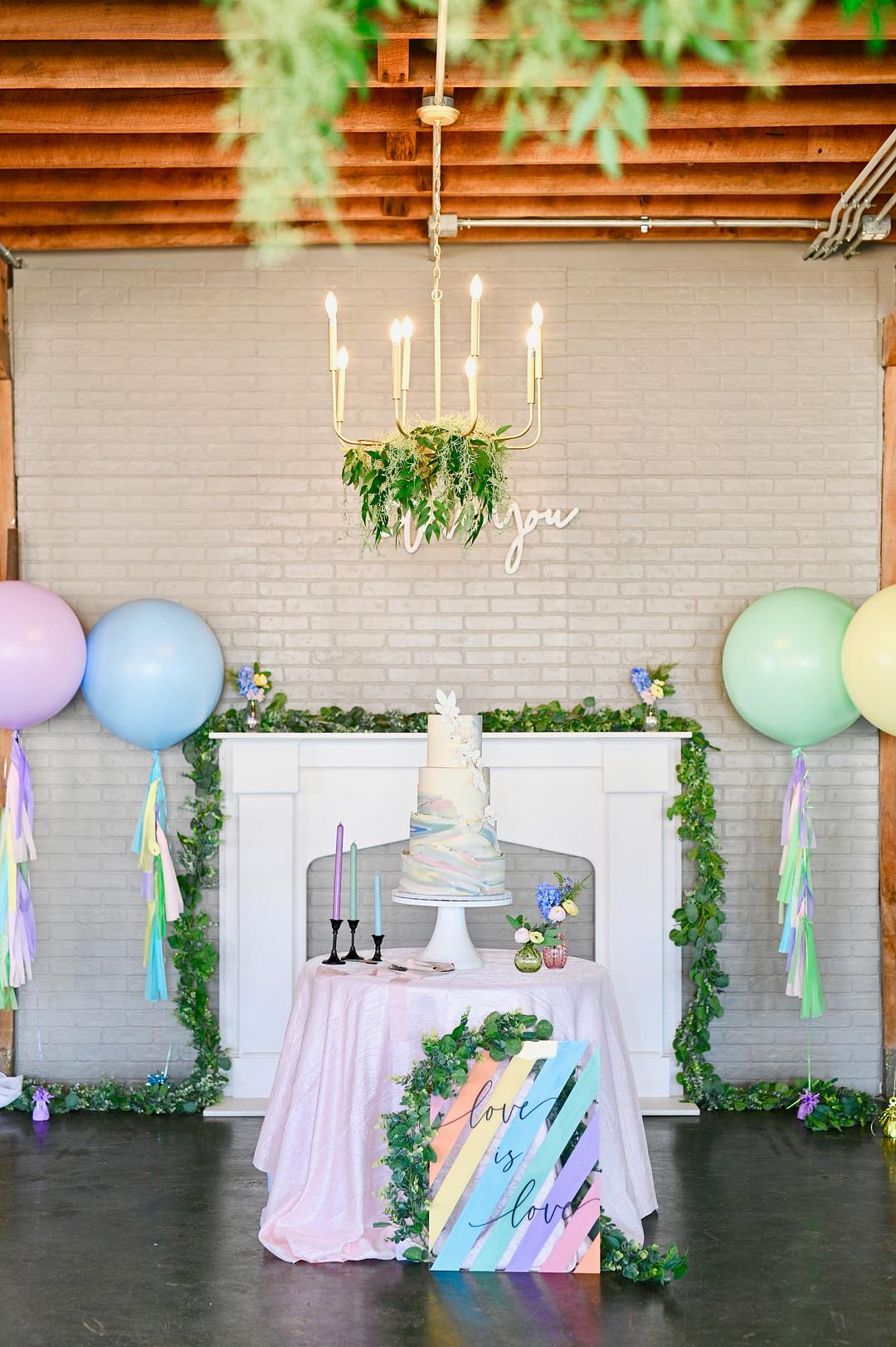 Colorful Pastel Rainbow Same-Sex Wedding in Indianapolis by Jasmine Norris-Dixson photo 3