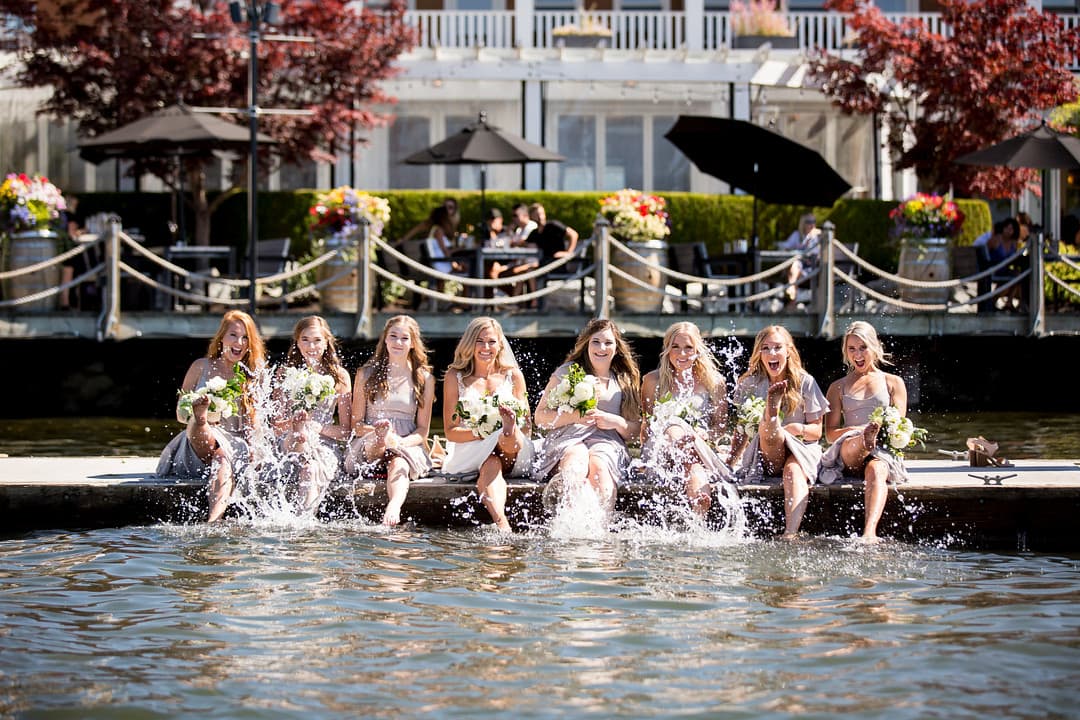 Bride and Bridesmaids