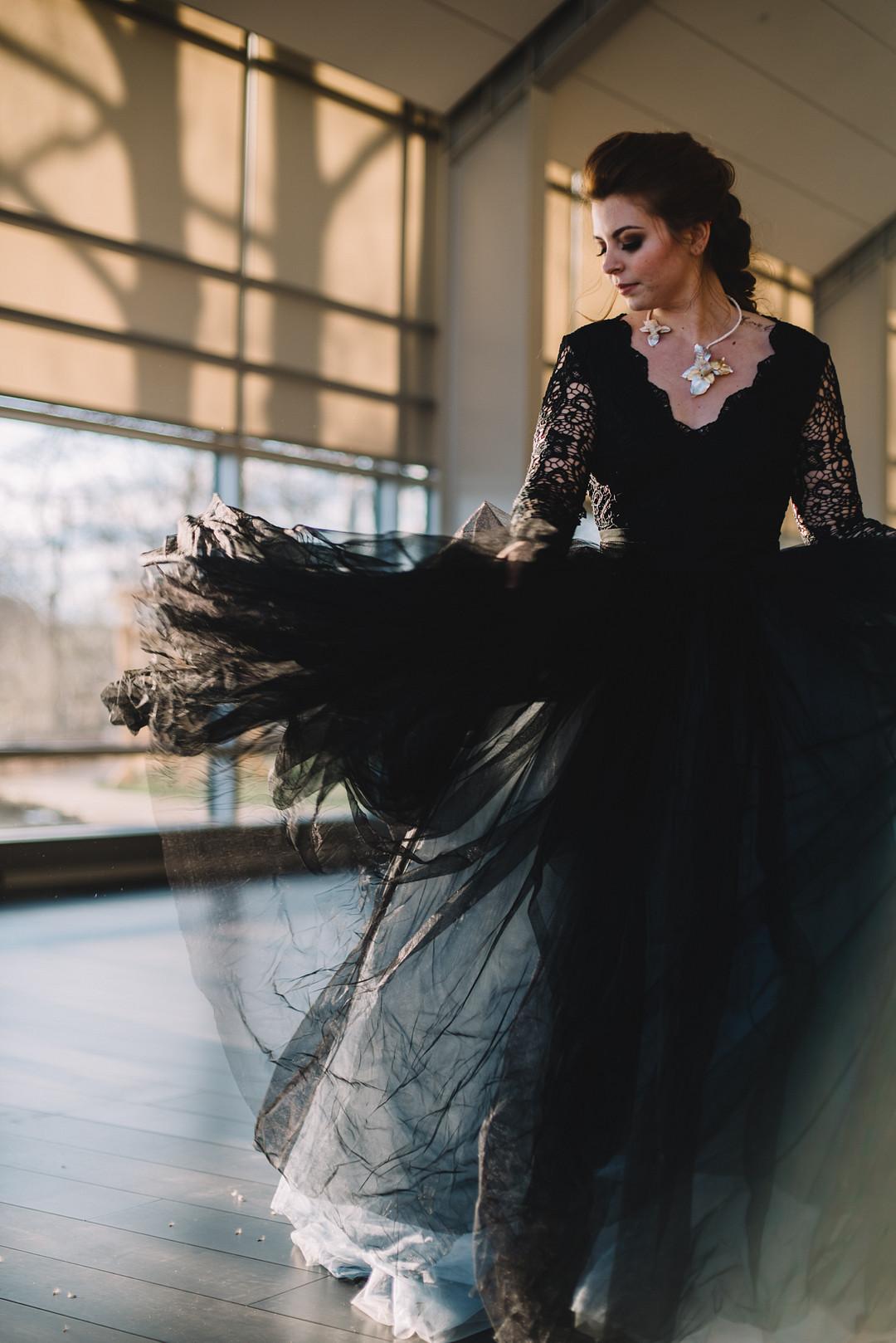 Dark Wedding Dress