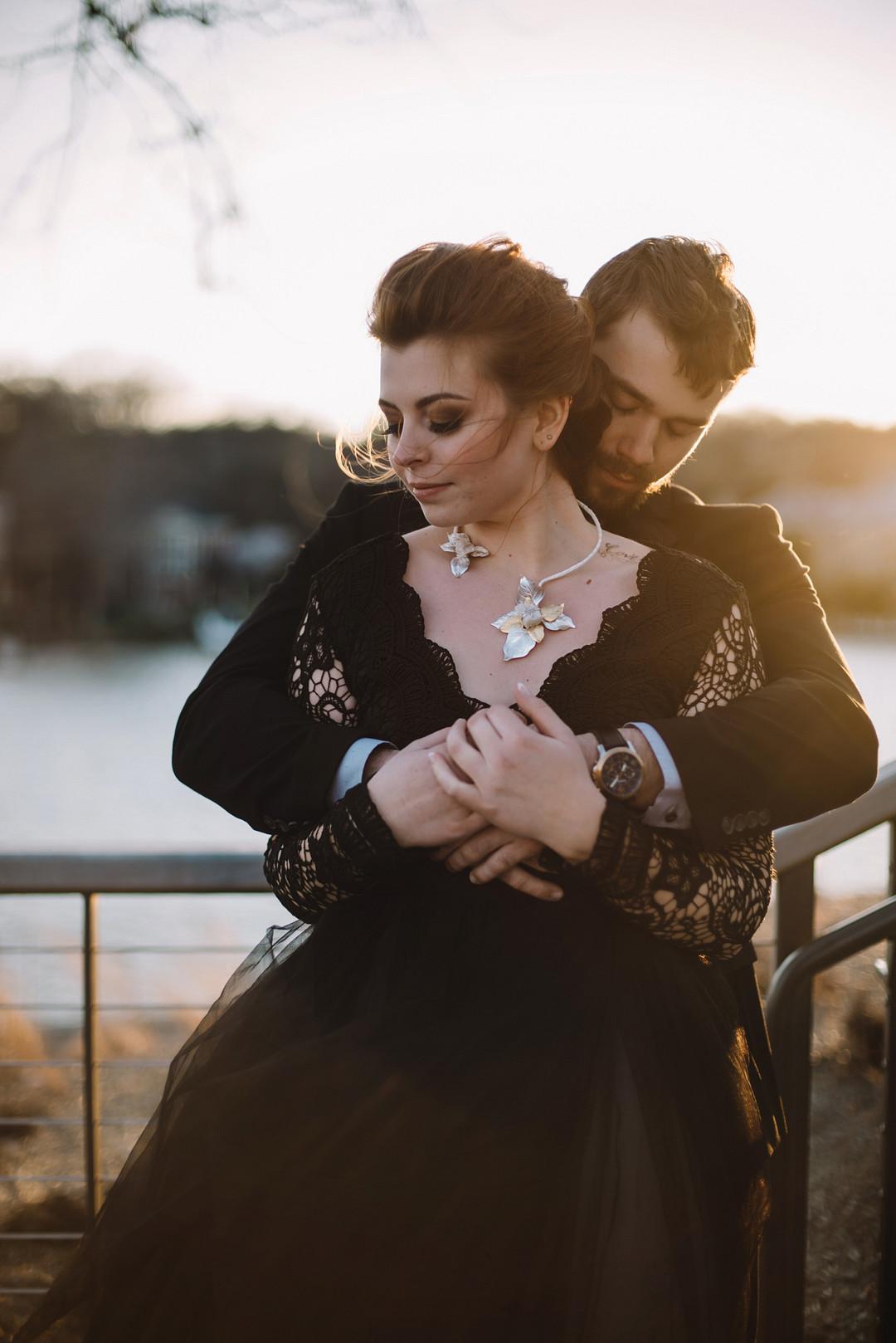 Dark and Stormy Romantic Wedding by Aubrey Griffin