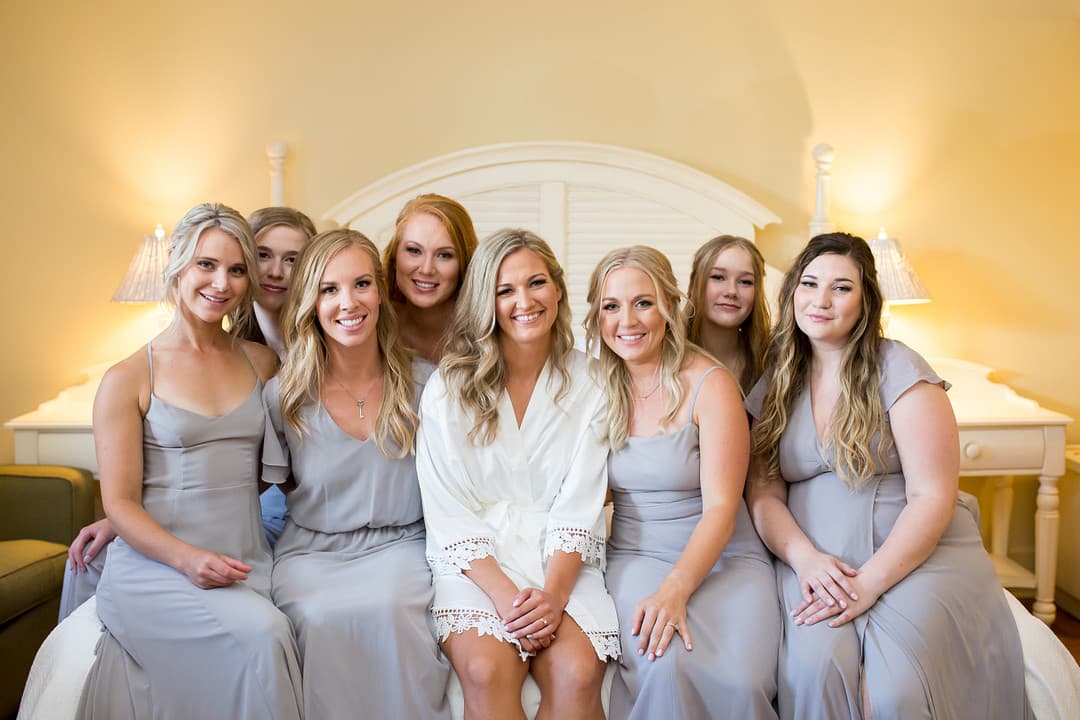 Bride and Bridesmaids