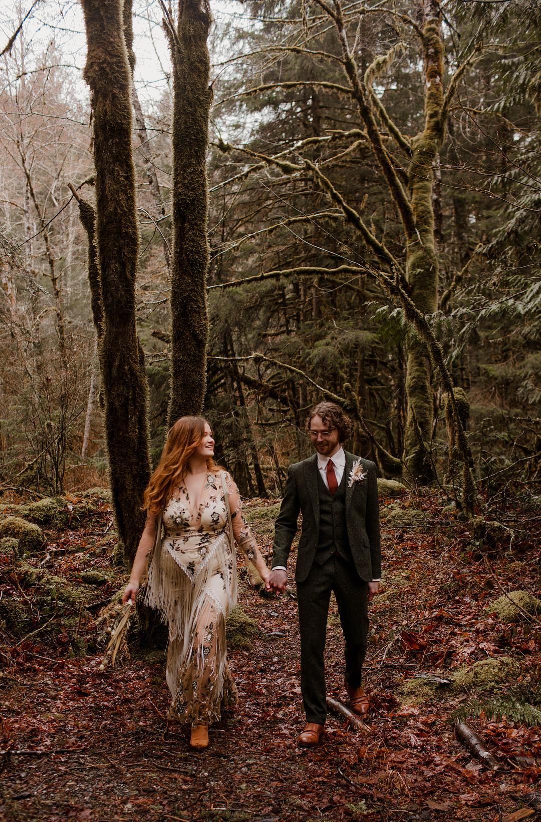 Forest Elopement in Skykomish by Tiffany Fringer photo 3