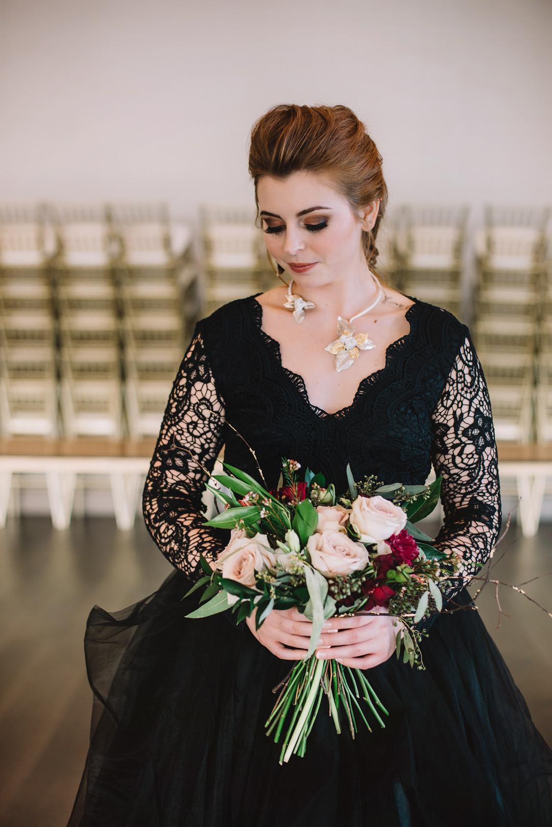 Dark and Stormy Romantic Wedding by Aubrey Griffin photo 2