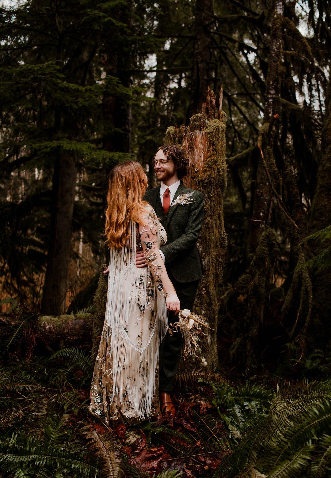 Forest Elopement in Skykomish by Tiffany Fringer photo 2