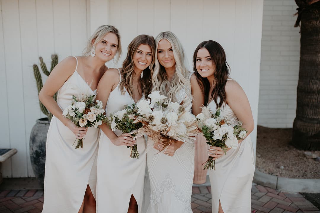 Bride and Bridesmaids