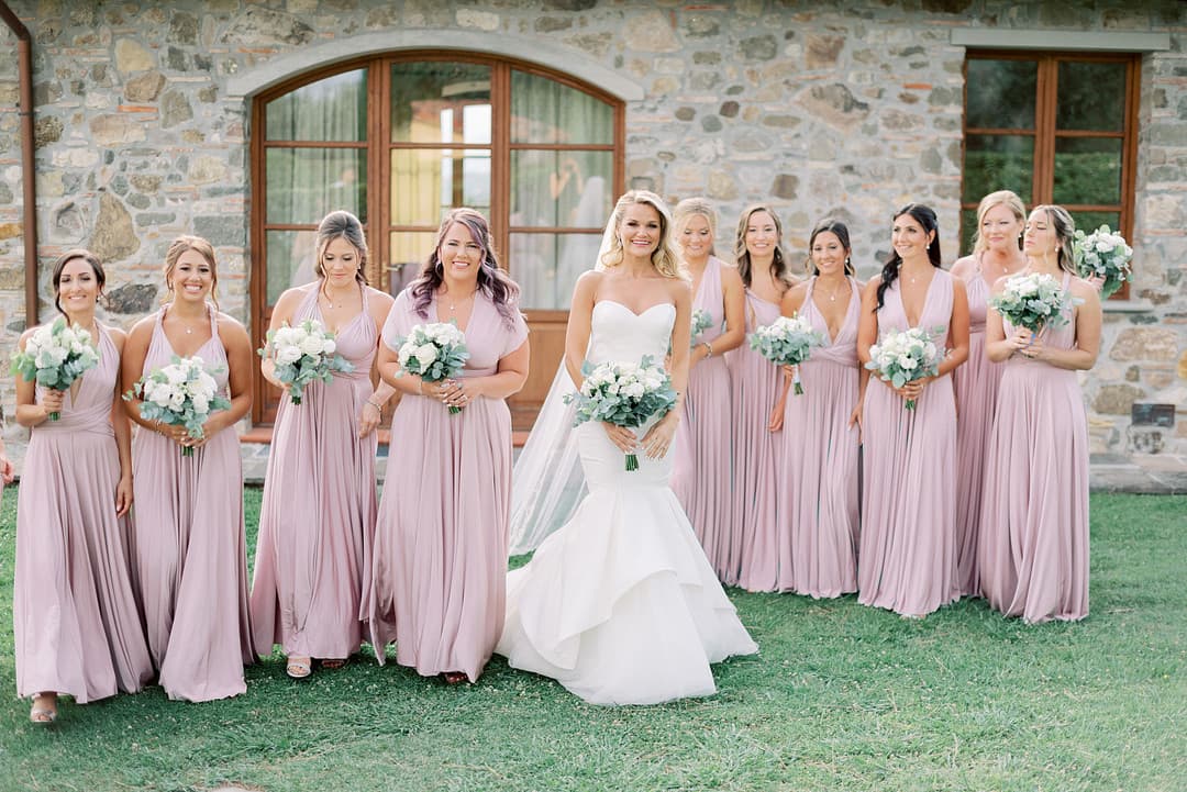 Bride and Bridesmaids