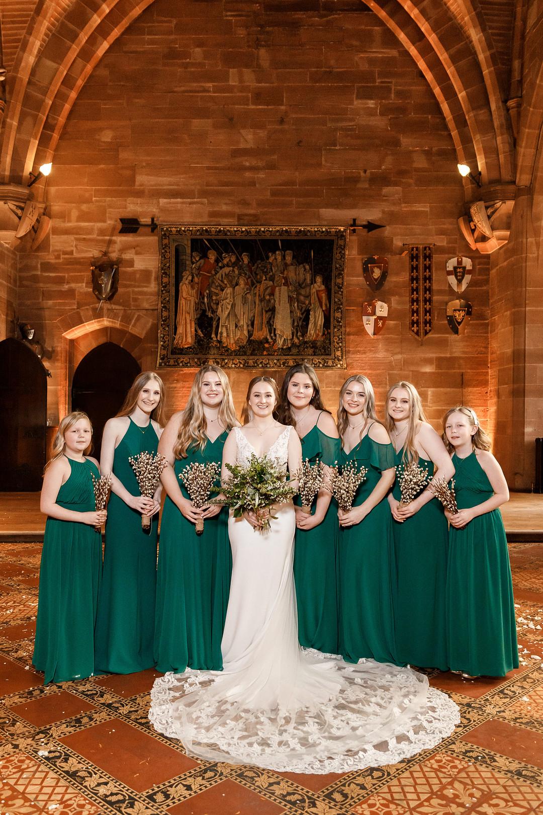 Bride and Bridesmaids