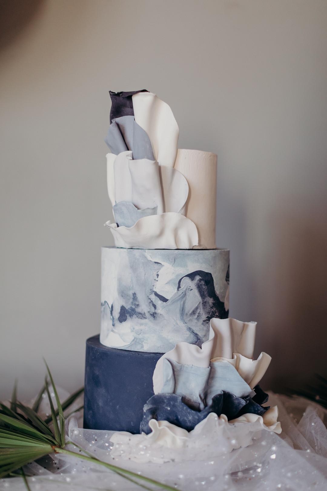 Modern Marbled Cake