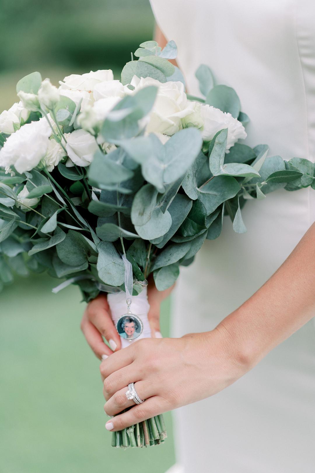 Bride Holding Her Bouquet