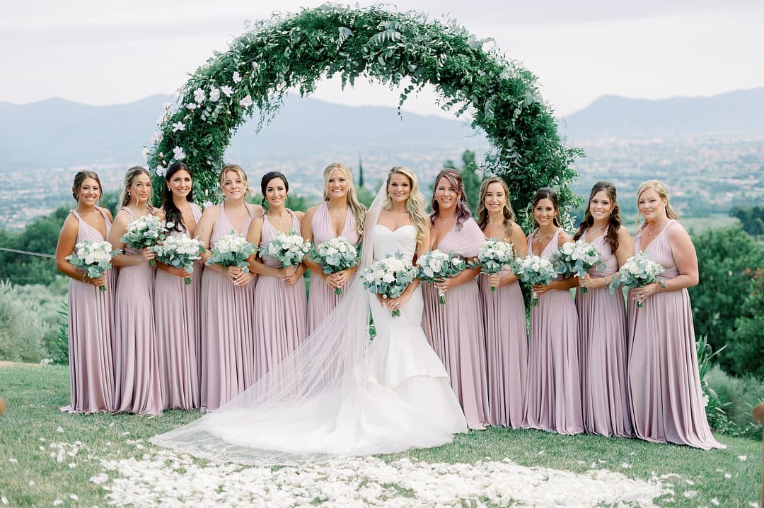 Bride and Bridesmaids