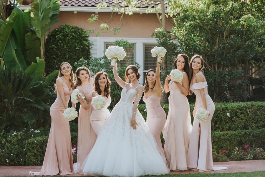 Princess Bride and Greenery Wedding in Los Angeles by Elena Shumaneva photo 5