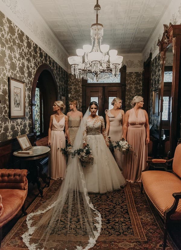Bride and Bridesmaids