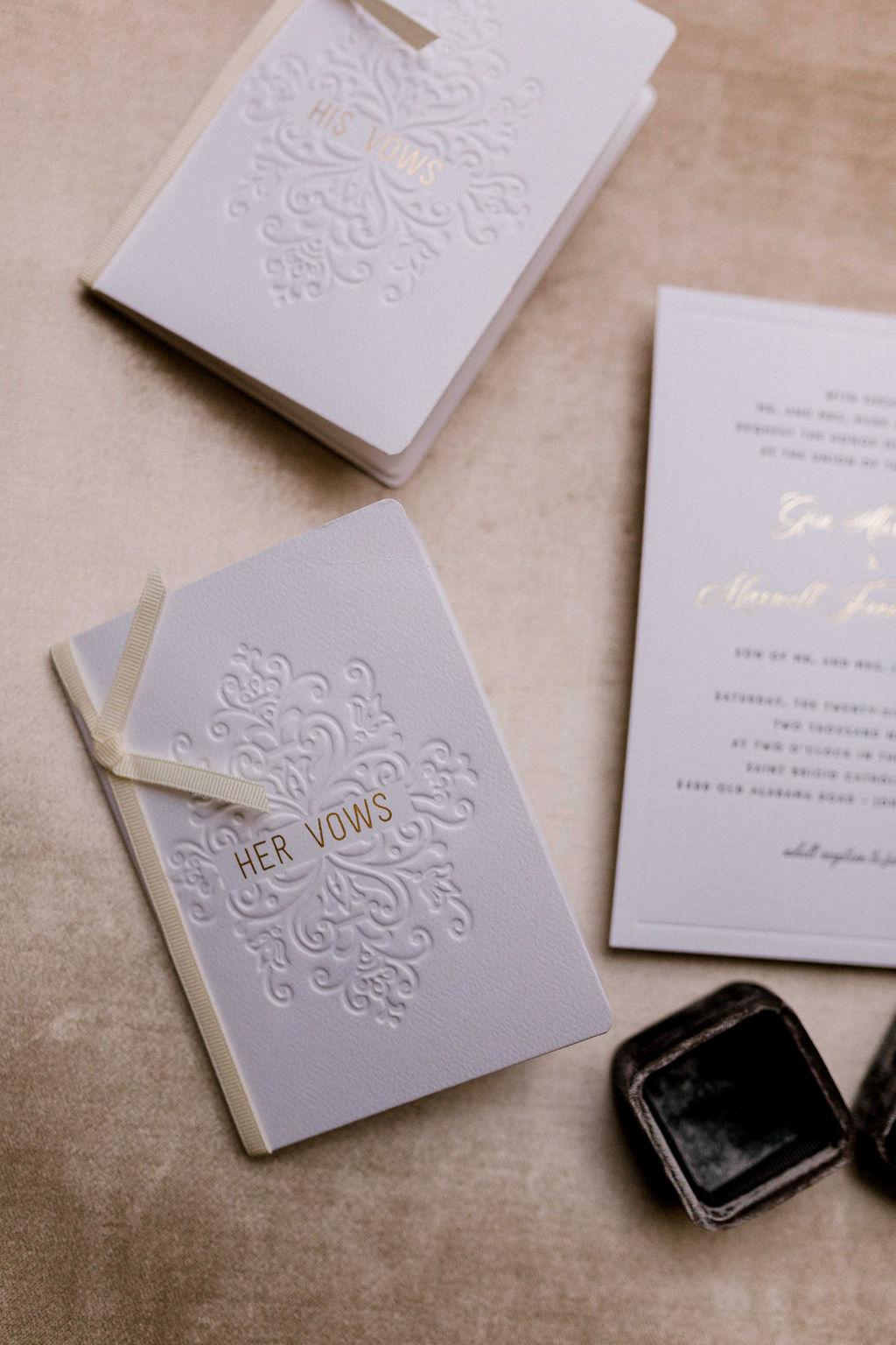 Elegant Vow Stationery