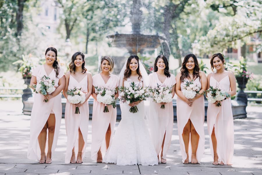 Bride and Bridesmaids