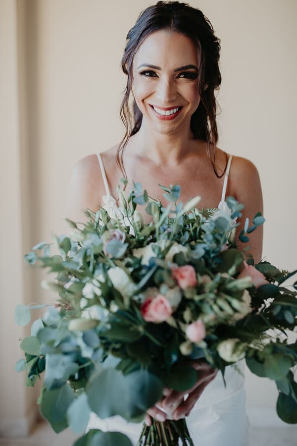 Bride and Bouquet