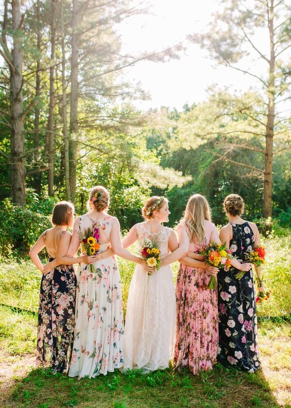 Bride and Bridesmaids