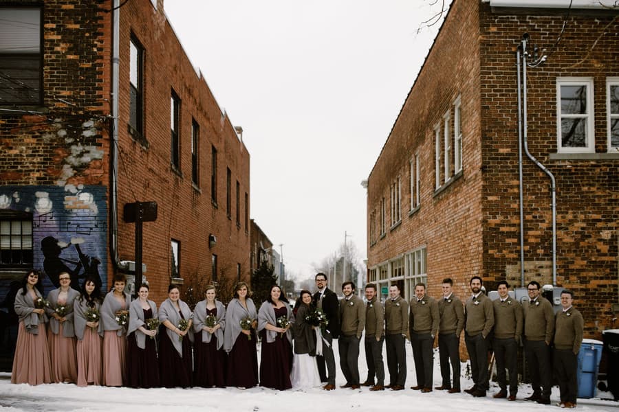 Industrial Chic Winter Wedding