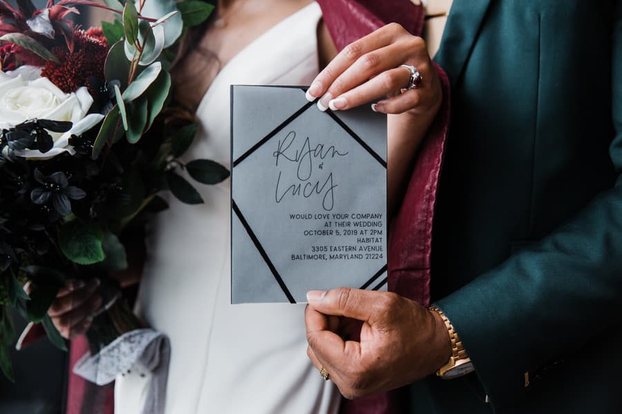 Ruby, Emerald and Gold Wedding in Baltimore by Megan Pitts photo 3