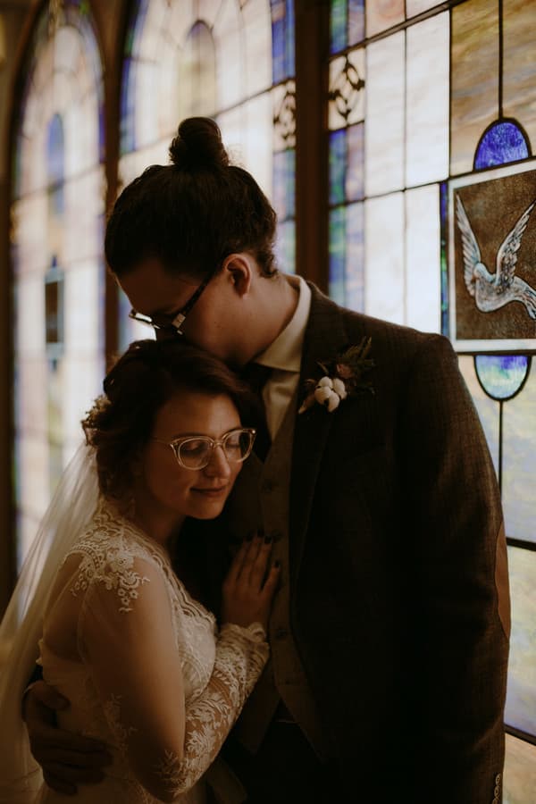 Industrial Chic Winter Wedding in Lansing by Jacob Fink photo 4