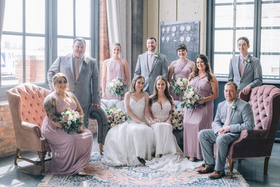 New Mrs. & Mrs. Tie the Knot