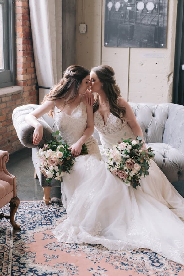 New Mrs. & Mrs. Tie the Knot