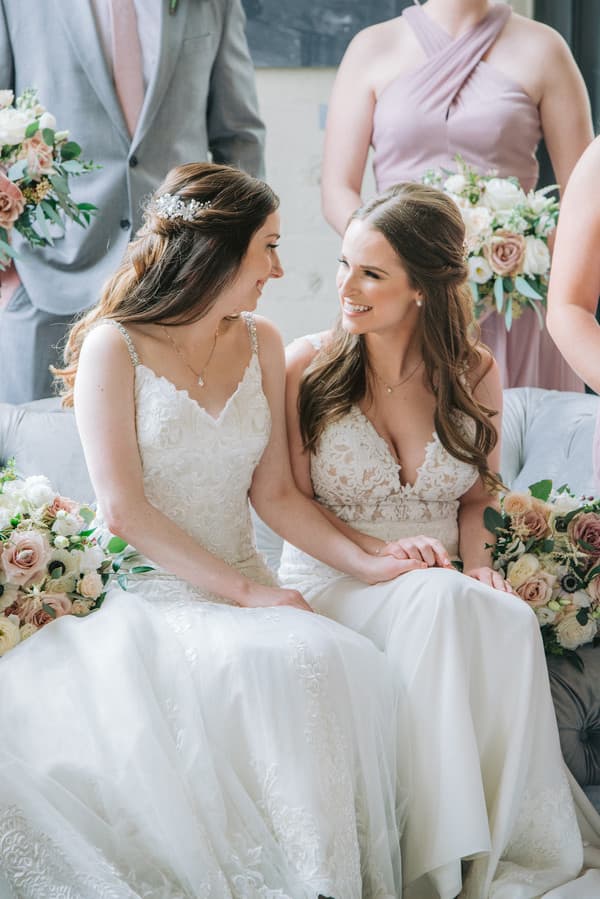 New Mrs. & Mrs. Tie the Knot