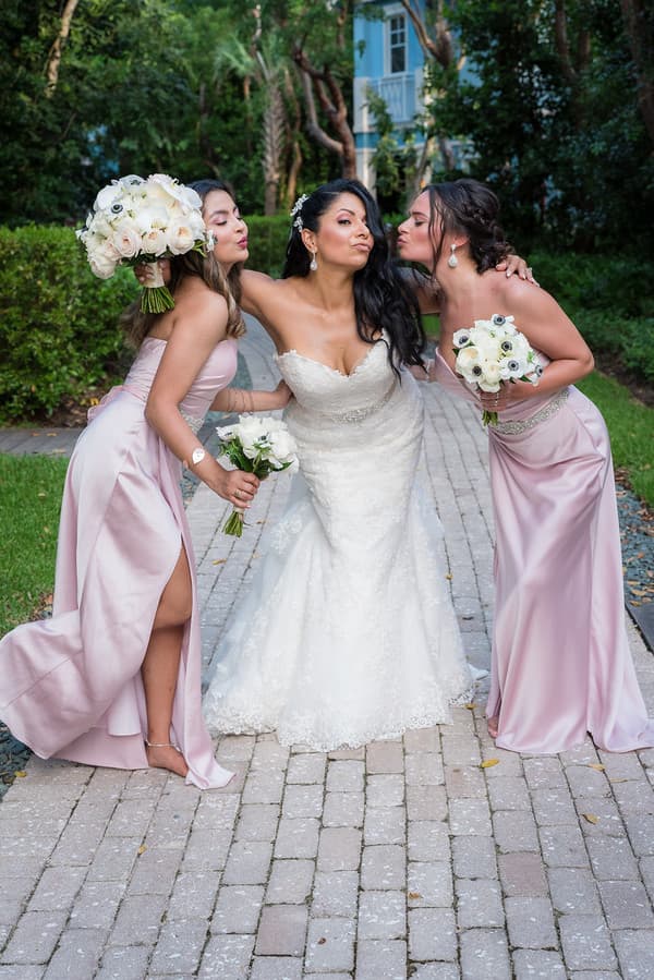 Bride and Bridesmaids