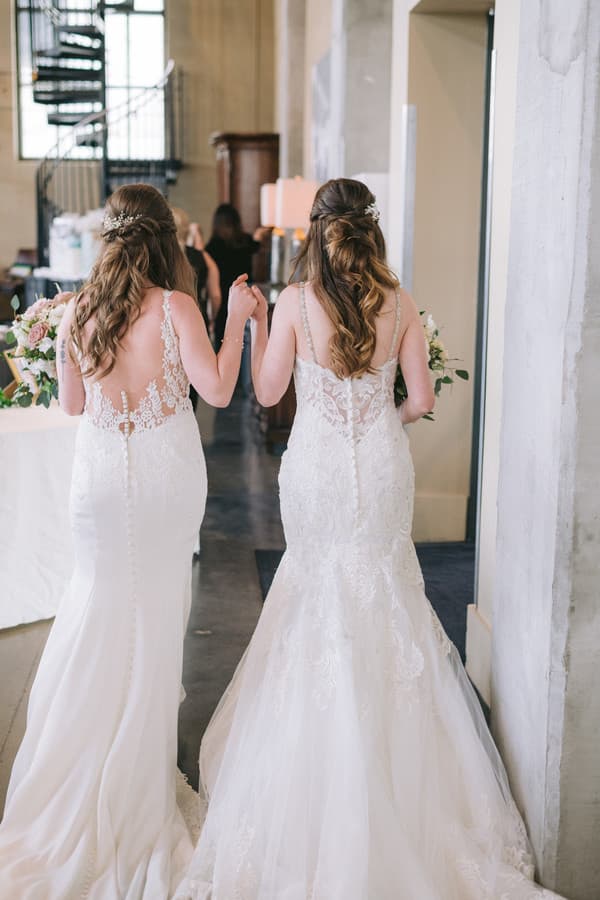 New Mrs. & Mrs. Tie the Knot