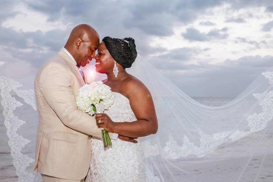 Simple Destination Wedding in Jamaica by Virgeline Roland