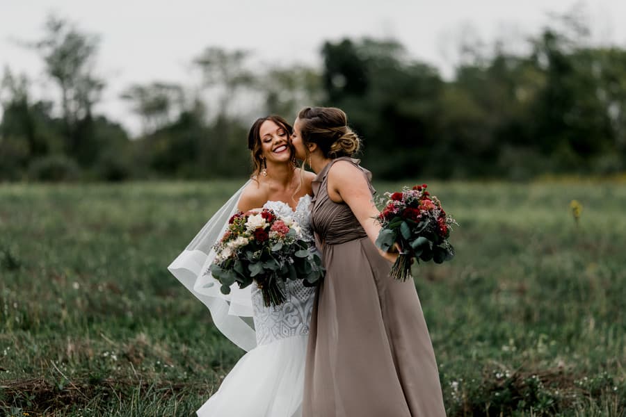Bride and Bridesmaid
