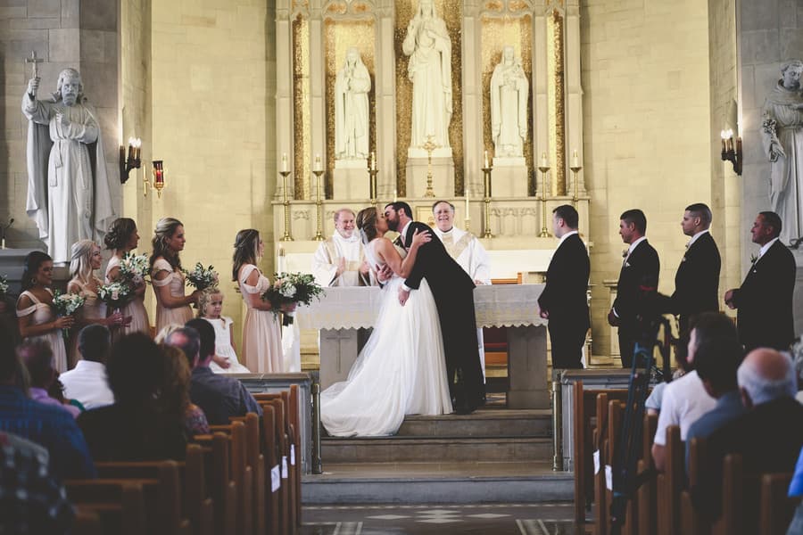 Urban Catholic Wedding in Bloomington by Katie Bottorff