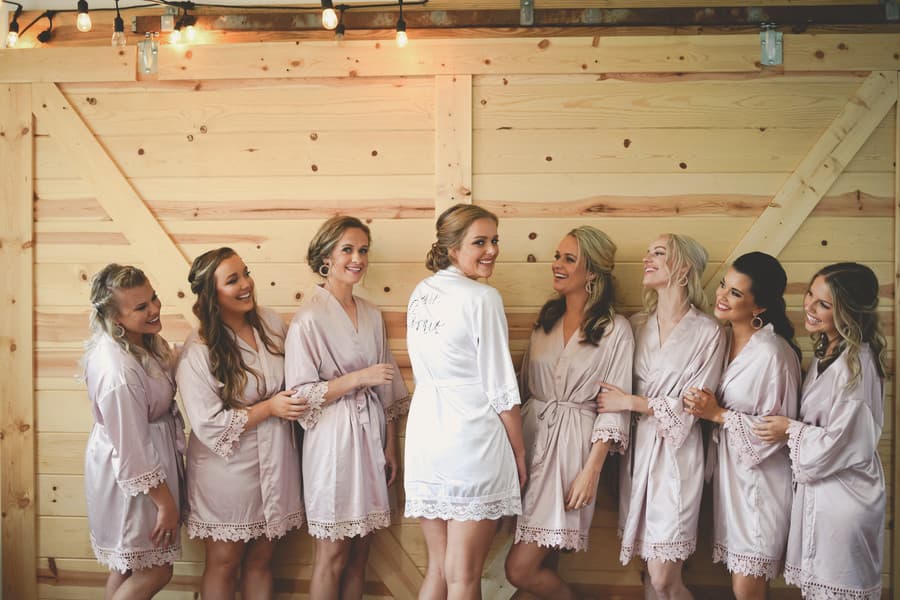 Bride and Bridesmaids