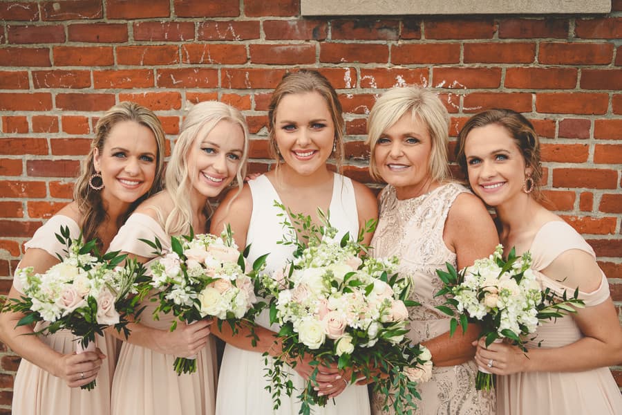 Bride and Bridesmaids