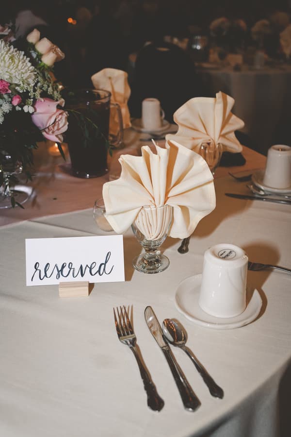 Reserved Table