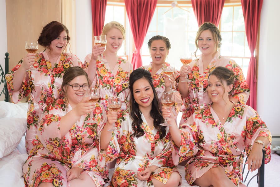 Bride and Bridesmaids