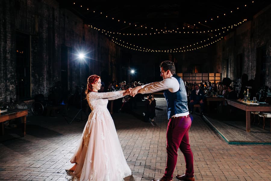 Newlyweds Dancing
