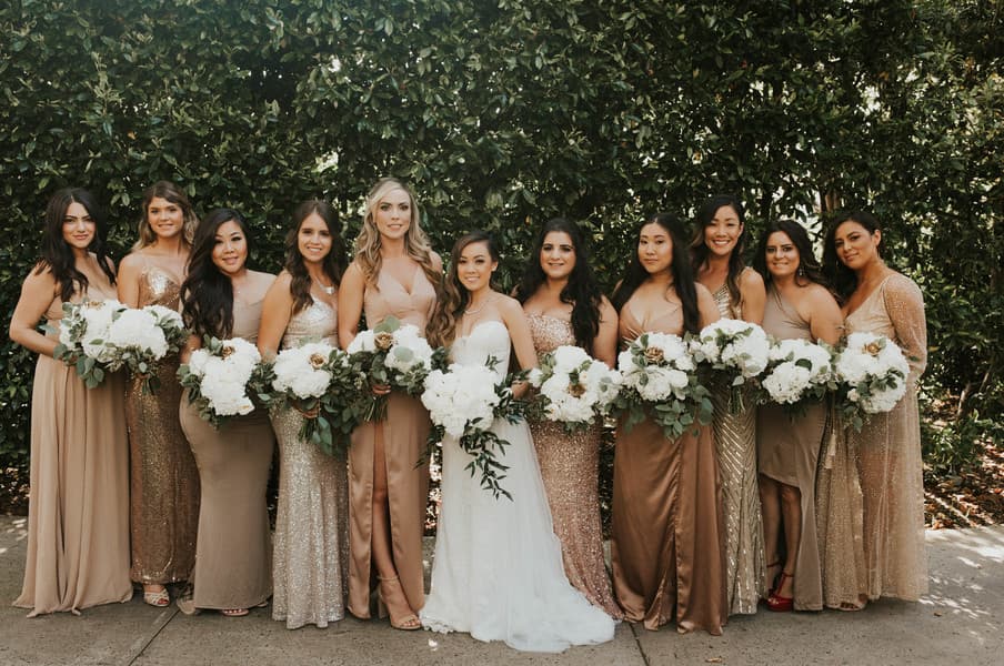 Bride and Bridesmaids