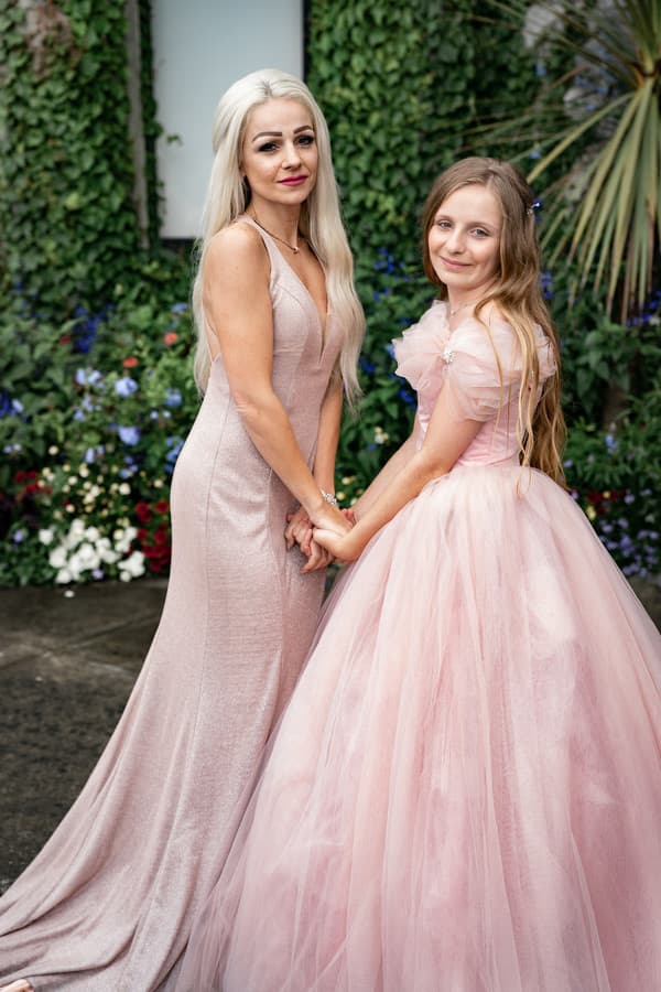 Maiden of Honor and Flower Girl