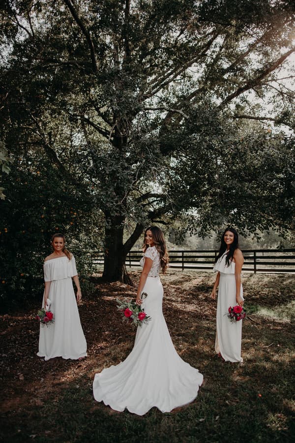 Bride and Bridesmaids