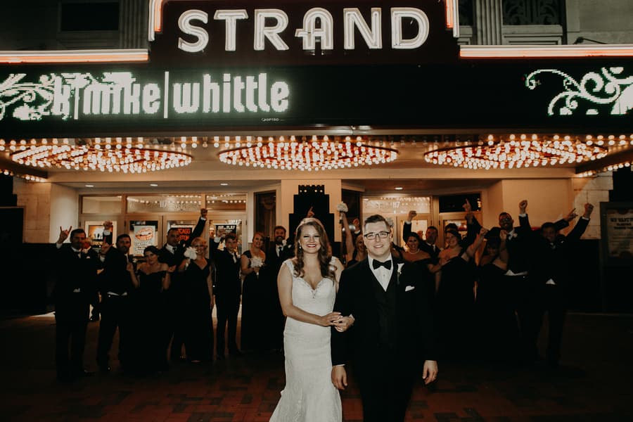 Earl Smith Strand Theatre Wedding in Marietta by Aline Marin